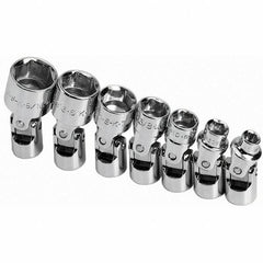 SK - 1/4" Drive Standard Socket Set - 3/16 to 9/16", Inch Measurement Standard - All Tool & Supply