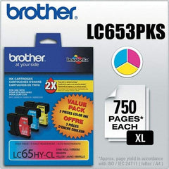 Brother - Cyan, Magenta & Yellow Ink Cartridge - Use with Brother MFC-5890CN, 5895CW, 6490CW, 6890CDW - All Tool & Supply