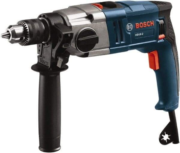 Bosch - 120 Volt 1/2" Keyed Chuck Electric Hammer Drill - 0 to 50,000 BPM, 0 to 1,200 RPM - All Tool & Supply