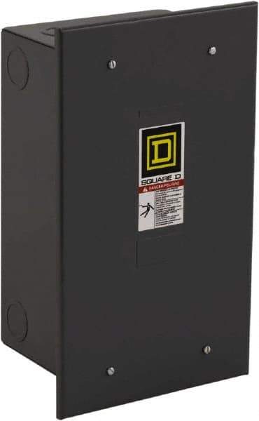 Square D - 1 NEMA Rated, 8 Pole, Mechanically Held Lighting Contactor - 20 A (Tungsten), 30 A (Fluorescent), 110 VAC at 50 Hz, 120 VAC at 60 Hz, 8NO Contact Configuration - All Tool & Supply