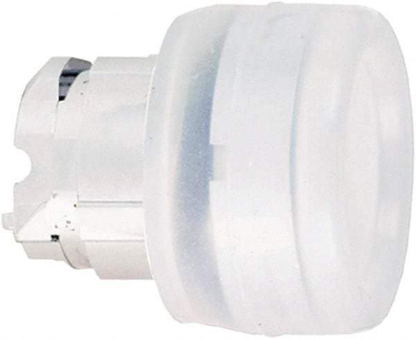 Schneider Electric - 22mm Mount Hole, Flush, Pushbutton Switch Only - Round, White Pushbutton, Nonilluminated, Momentary (MO) - All Tool & Supply