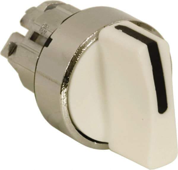 Schneider Electric - 22mm Mount Hole, 2 Position, Handle Operated, Selector Switch - White, Maintained (MA), Nonilluminated, Shock, Vibration and Water Resistant - All Tool & Supply