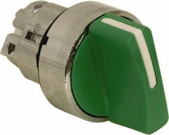 Schneider Electric - 22mm Mount Hole, 2 Position, Handle Operated, Selector Switch - Green, Maintained (MA), Nonilluminated, Shock, Vibration and Water Resistant - All Tool & Supply