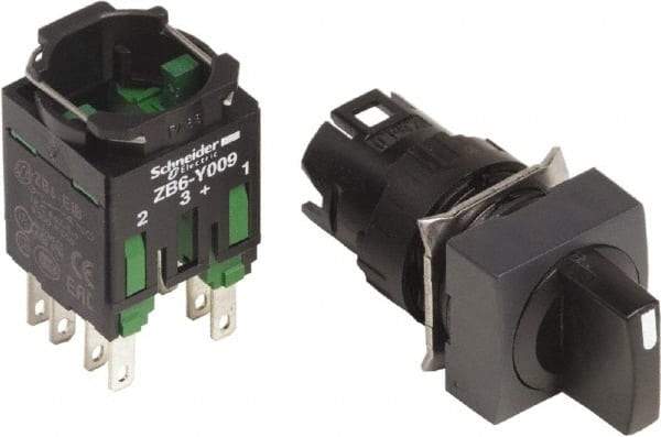 Schneider Electric - 16mm Mount Hole, 5 Position, Selector Switch Only - Maintained (MA), Nonilluminated - All Tool & Supply