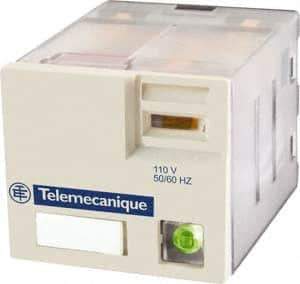 Schneider Electric - 3,750 VA Power Rating, Electromechanical Plug-in General Purpose Relay - 15 Amp at 250 VAC & 28 VDC, 3CO, 120 VAC - All Tool & Supply