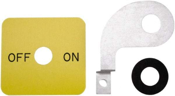 Square D - Legend Plate - Off-On - 30mm Hole Diameter - All Tool & Supply