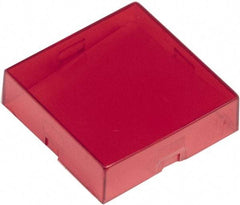 Schneider Electric - Pushbutton Switch Button Cover - Red, Square Button, Nonilluminated - All Tool & Supply