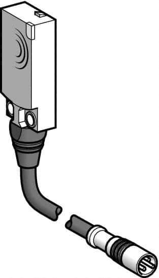 Telemecanique Sensors - NPN, PNP, NC, Flat, Inductive Proximity Sensor - 2 Wires, IP68, 12 to 24 VDC, 15mm Wide - All Tool & Supply