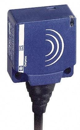 Telemecanique Sensors - NPN, Flat, Inductive Proximity Sensor - 3 Wires, IP68, 12 to 24 VDC, 26mm Wide - All Tool & Supply