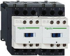 Schneider Electric - 3 Pole, 110 Coil VAC at 50/60 Hz, 9 Amp at 440 VAC, Reversible IEC Contactor - 1 Phase hp: 0.5 at 115 VAC, 1 at 230/240 VAC, 3 Phase hp: 2 at 200/208 VAC, 2 at 230/240 VAC, 5 at 460/480 VAC, 7.5 at 575/600 VAC - All Tool & Supply