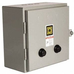 Square D - 110 Coil VAC at 50 Hz, 120 Coil VAC at 60 Hz, 18 Amp, Nonreversible Enclosed Enclosure NEMA Motor Starter - 1 Phase hp: 3 at 200 Volt, 3 at 230 Volt, 5 at 460-575 Volt, 1 Enclosure Rating - All Tool & Supply