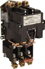 Square D - 440 Coil VAC at 50 Hz, 480 Coil VAC at 60 Hz, 135 Amp, NEMA Size 4, Nonreversible Open Enclosure NEMA Motor Starter - 3 Phase hp: 100 at 460 VAC, 100 at 575 VAC, 40 at 200 VAC, 50 at 230 VAC - All Tool & Supply