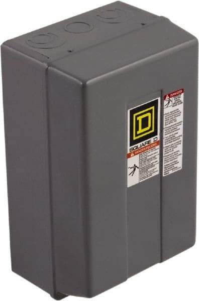 Square D - 1 NEMA Rated, 3 Pole, Electrically Held Lighting Contactor - 60 A (Tungsten), 110 VAC at 50 Hz, 120 VAC at 60 Hz - All Tool & Supply