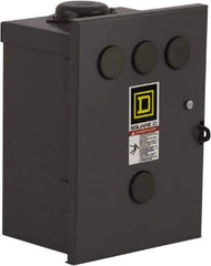 Square D - 3R NEMA Rated, 4 Pole, Electrically Held Lighting Contactor - 30 A (Tungsten), 110 VAC at 50 Hz, 120 VAC at 60 Hz - All Tool & Supply