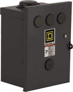 Square D - 3R NEMA Rated, 2 Pole, Electrically Held Lighting Contactor - 30 A (Tungsten), 110 VAC at 50 Hz, 120 VAC at 60 Hz - All Tool & Supply