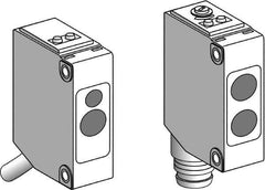 Telemecanique Sensors - M8 Connector, 15m Nominal Distance, Shock and Vibration Resistant, Through Beam Photoelectric Sensor - 12 to 24 VDC, 1000 Hz, PBT, 20mm Long x 11mm Wide x 43mm High - All Tool & Supply