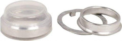 Schneider Electric - Pushbutton Switch Boot - Clear, Round Button, Nonilluminated - All Tool & Supply