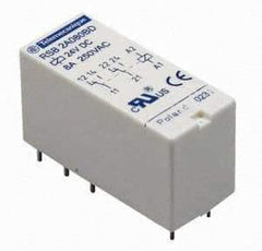 Schneider Electric - 3,000 VA Power Rating, Electromechanical Plug-in General Purpose Relay - 12 Amp at 250 VAC & 12 Amp at 28 VDC, 1CO, 24 VAC - All Tool & Supply