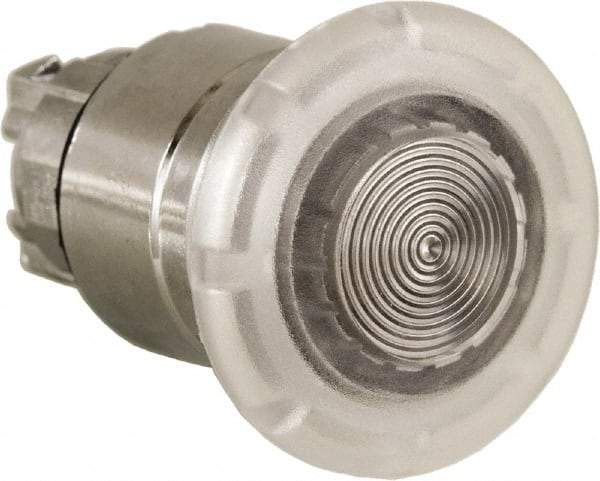 Schneider Electric - 22mm Mount Hole, Extended Mushroom Head, Pushbutton Switch Only - Round, White Pushbutton, Nonilluminated, Momentary (MO) - All Tool & Supply