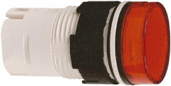 Schneider Electric - Red Lens LED Pilot Light - Round Lens, Shock Resistant, Vibration Resistant - All Tool & Supply