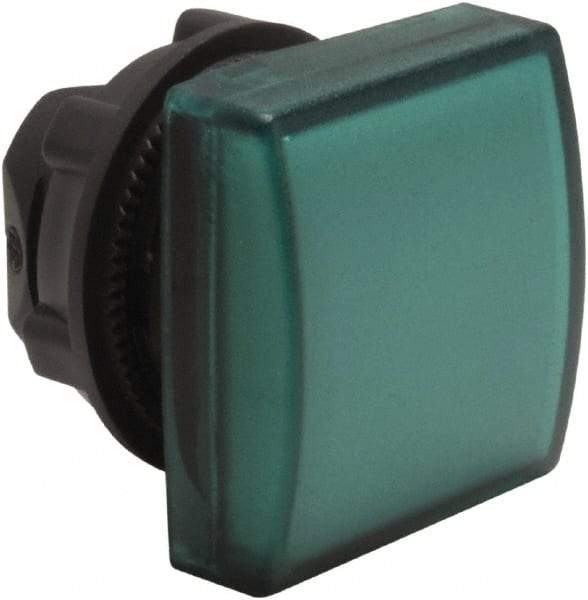 Schneider Electric - Square Pilot and Indicator Light Lens - Green - All Tool & Supply