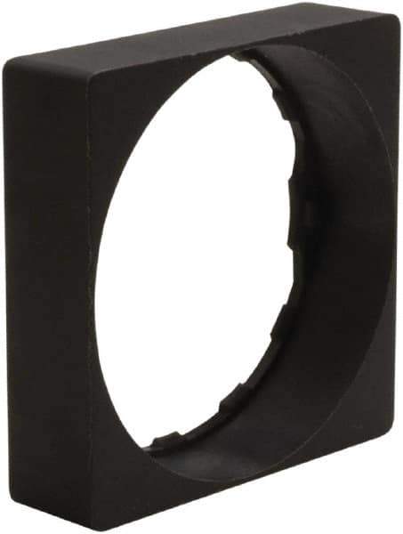 Schneider Electric - Pushbutton Switch Square Trim - Black, Round Button - All Tool & Supply