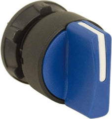 Schneider Electric - 22mm Mount Hole, 3 Position, Handle Operated, Selector Switch Only - Blue, Maintained (MA), Nonilluminated, Shock, Vibration and Water Resistant - All Tool & Supply