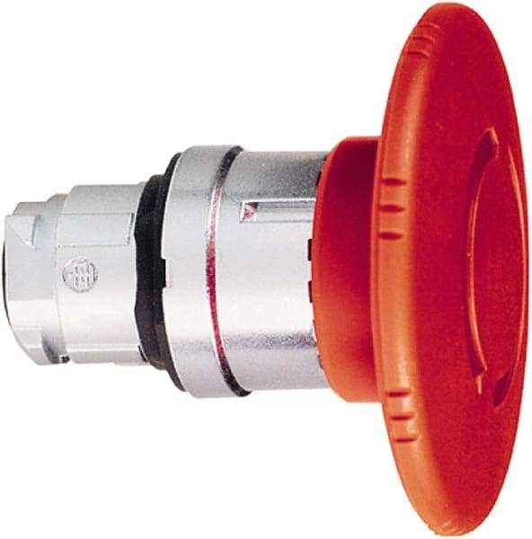 Schneider Electric - 22mm Mount Hole, Extended Mushroom Head, Pushbutton Switch Only - Round, Red Pushbutton, Maintained (MA), Momentary (MO) - All Tool & Supply