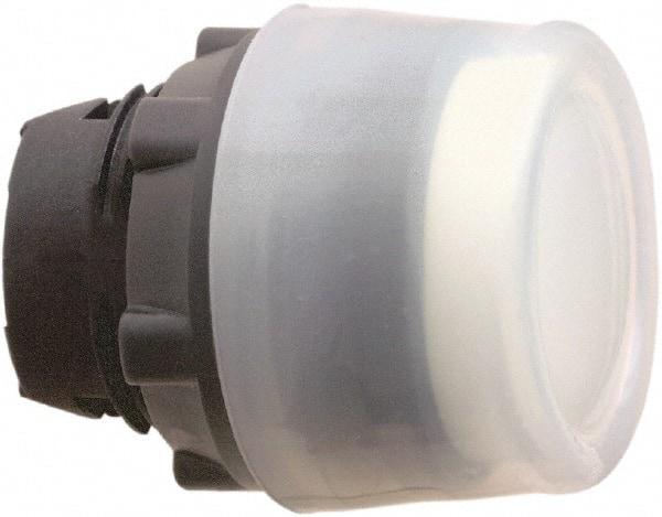 Schneider Electric - 22mm Mount Hole, Extended Straight, Pushbutton Switch Only - Round, White Pushbutton, Nonilluminated, Momentary (MO) - All Tool & Supply