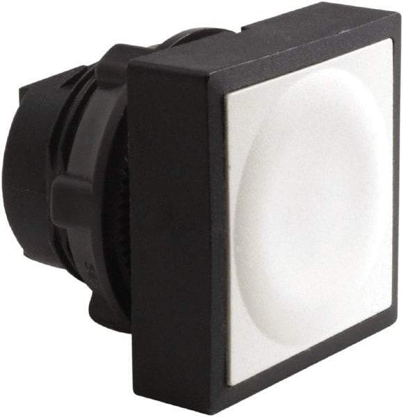 Schneider Electric - 22mm Mount Hole, Flush, Pushbutton Switch Only - Square, White Pushbutton, Nonilluminated, Momentary (MO) - All Tool & Supply