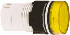 Schneider Electric - Yellow Lens LED Pilot Light - Round Lens, Shock Resistant, Vibration Resistant - All Tool & Supply