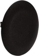 Schneider Electric - Flush Pushbutton Switch Cap - Black, Round Button, Nonilluminated - All Tool & Supply