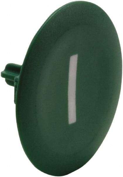 Schneider Electric - Flush Pushbutton Switch Cap - Green, Round Button, Nonilluminated - All Tool & Supply