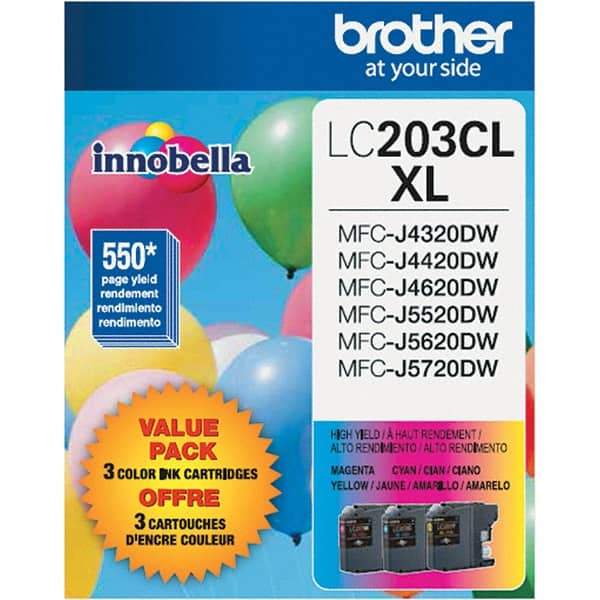 Brother - Cyan, Magenta & Yellow Ink Cartridge - Use with Brother MFC-J460DW, J480DW, J485DW, J680DW, J880DW, J885DW, J4320DW, J4420DW, J4620DW, J5520DW, J5620DW, J5720DW - All Tool & Supply