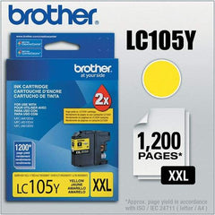 Brother - Yellow Ink Cartridge - Use with Brother MFC-J4310DW, J4410DW, J4510DW, J4610DW, J4710DW, J6520DW, J6720DW, J6920DW - All Tool & Supply