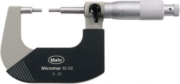 Mahr - Spline Micrometers Operation Type: Mechanical Minimum Measurement (Decimal Inch): 1.0000 - All Tool & Supply