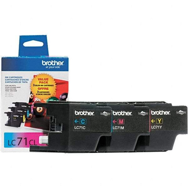 Brother - Cyan, Magenta & Yellow Ink Cartridge - Use with Brother MFC-J280W, J425W, J430W, J435W, J625DW, J825DW, J835DW - All Tool & Supply