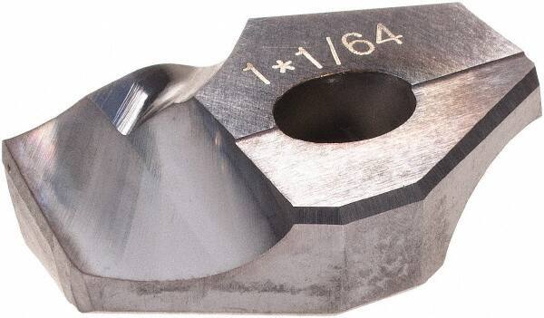 Hertel - Series HMD, 1-1/64" Diam Grade HC225MD 140° Replaceable Drill Tip - Carbide, TiCN Finish - All Tool & Supply