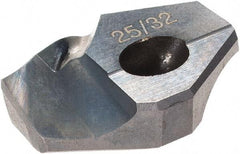 Hertel - Series HMD, 25/32" Diam Grade HC225MD 140° Replaceable Drill Tip - Carbide, TiCN Finish - All Tool & Supply