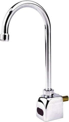 SANI-LAV - Single Hole Electronic Faucet Complete Kit - Powered by 120 VAC, Gooseneck Spout, Single Hole Mounting Centers - All Tool & Supply