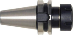 Bilz - 1mm to 10mm Capacity, 100mm Projection, HSK63A Taper Shank, ER16 Collet Chuck - 0.003mm TIR, Through-Spindle & DIN Flange Coolant - Exact Industrial Supply