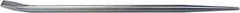 Mayhew - 15" OAL Straight Pry Bar - 1/2" Wide, Zinc Plated Steel - All Tool & Supply