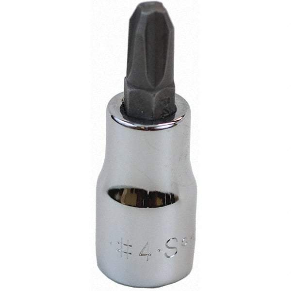 SK - Screwdriver & Drag Link Sockets - 3/8"DR #4 CHRM PHILLIPS SCRDRVR SCKT BIT - All Tool & Supply