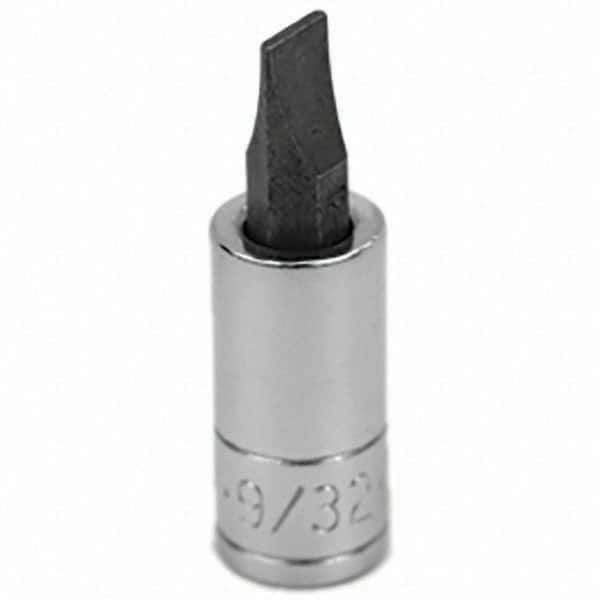 SK - Screwdriver & Drag Link Sockets - 3/8"DR 9/32" CHRM SLOTTED SCRDRVR SCKT BIT - All Tool & Supply