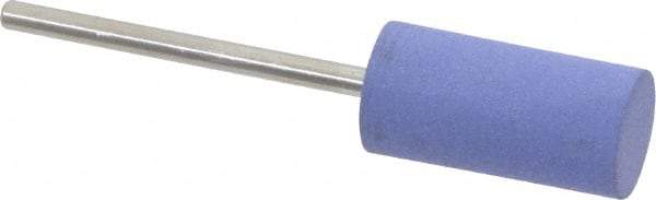 Value Collection - 10mm Max Diam x 20mm Long, Cylinder, Rubberized Point - Very Fine Grade, Ceramic, Mounted - All Tool & Supply