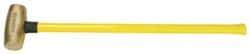 American Hammer - 10 Lb Head Nonsparking Hammer - 33" OAL, 30-1/2" Long Fiberglass Handle - All Tool & Supply