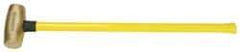 American Hammer - 8 Lb Head Nonsparking Hammer - 33" OAL, 30-1/2" Long Fiberglass Handle - All Tool & Supply