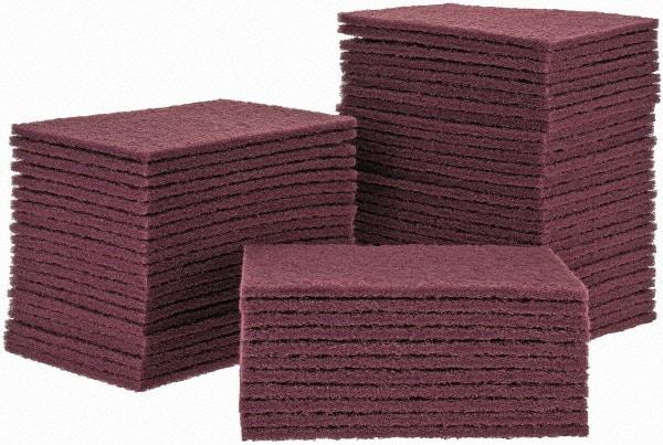 Merit Abrasives - Very Fine Grade, Aluminum Oxide Hand Pad - 6" Wide x 9" Long, Nonwoven - All Tool & Supply