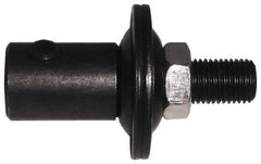 Value Collection - 2" Long x 1-1/4" Diam x 3/8-24 Thread Size Motor Arbor - 1/2" Max Wheel Width, Compatible with 5/16" Shaft Diam, 3/8" Hole Size - All Tool & Supply