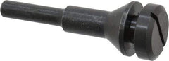 Value Collection - 3/8" Hole, Screw Lock Wheel Mandrel - 2" OAL, 1/2" Max Wheel Width, 1/4" Shank Diam - All Tool & Supply